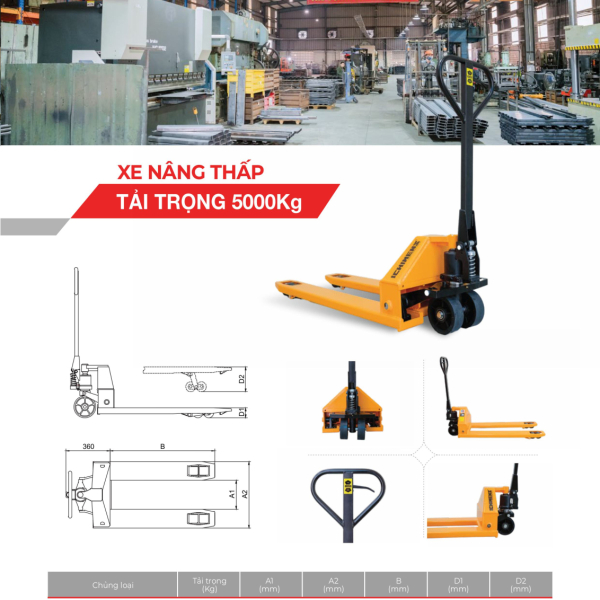 Xe nâng tay 5000kg ICHIMENS