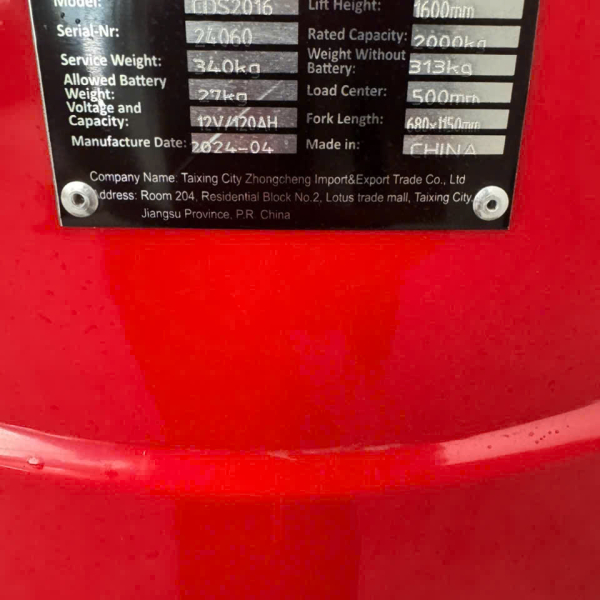 Xe nâng Bán tự động 1000kg Epsaff